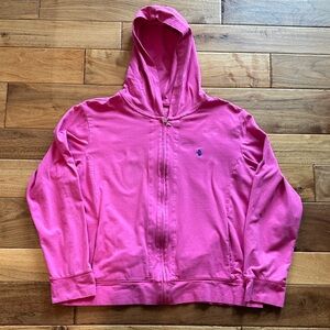 Ralph Lauren full zip pink hoodie jacket
